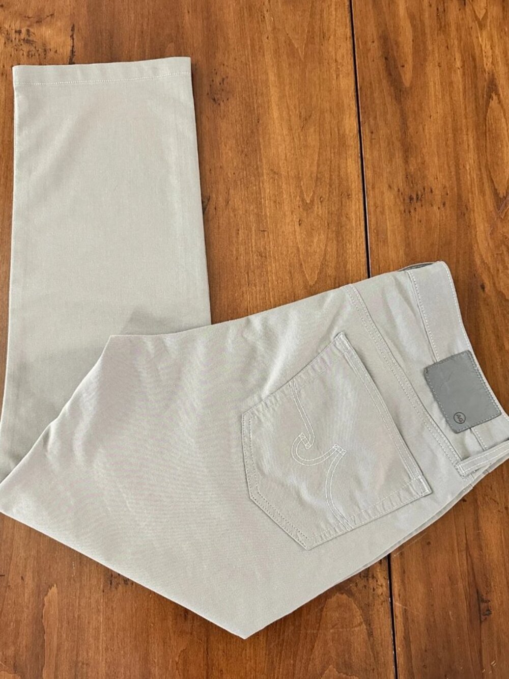 AG Adriano Goldschmied The Everett Modern Pants Men's 36x32 Light Gray Stretch